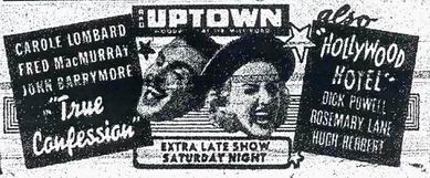 Uptown Theatre - Old Ad